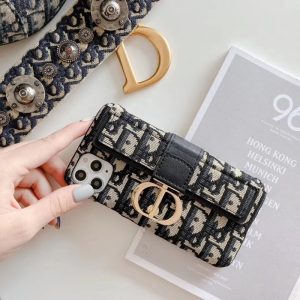 Alternative view of dior iphone15pro/15/14ミニケース ブランド 人気 iphone12/11pro ケース カード 収納 iphone11 ケース パロディ レディース iphonexsmax ケース 人気 ディオール アイフォンケースxs トロッター柄 iphone x 携帯 カバー 上品