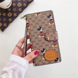 グッチ 全 機種 対応 手帳 型 スマホケース gucci ミッキー