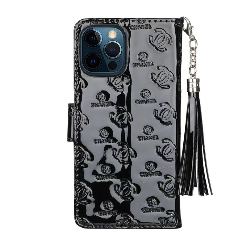 手帳型 iPhone13/12ブランドケース シャネル 大人可愛い