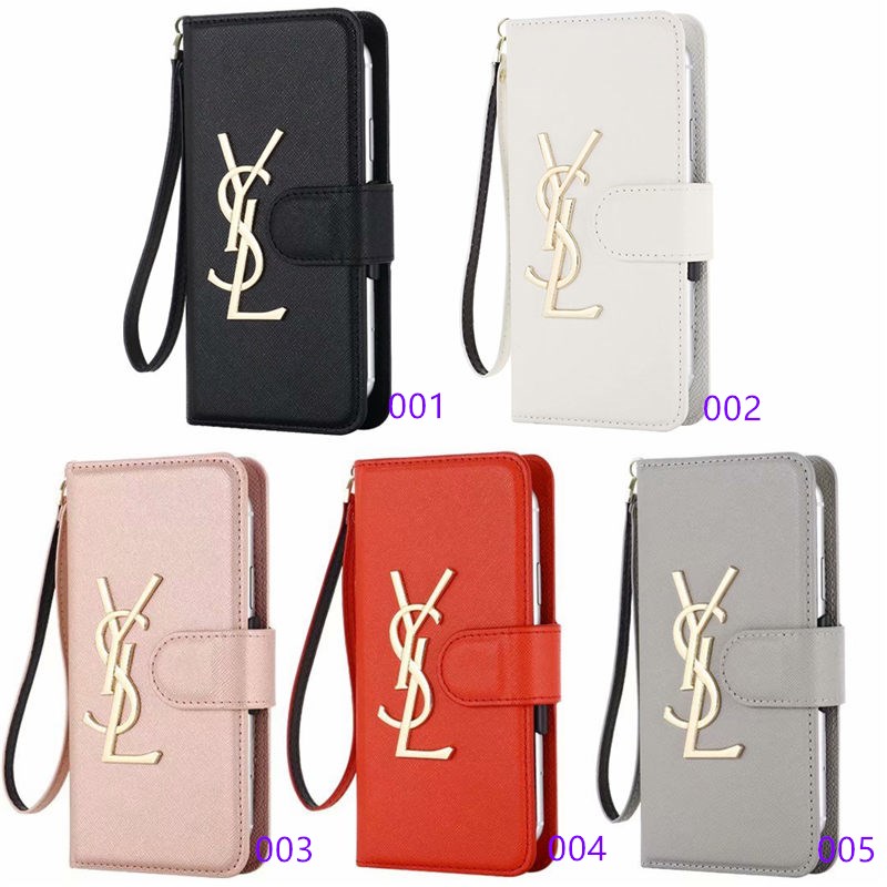 サンローラン スマホケース 手帳型 全機種対応 安い YSL アンドロイド 