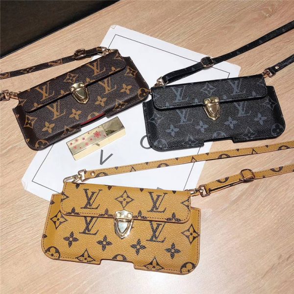 ルイヴィトン スマホポーチ ショルダー 全機種対応 スマホケース ブランドコピー Vuitton スマホ アンドロイドケース 新作 ヴィトンパロディ iphone スマホケース おしゃれ スマホポシェット 人気 革
