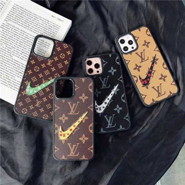 ルイ ヴィトン ナイキ アイフォン15/15プロケース 個性的 ヴィトン風 iphone14pro max/13pro ケース オリジナル nike louis vuitton 携帯ケース iphone13 大人っぽい iphonexs max/xr カバー 高級ブランド iphone スマホケース 販売店