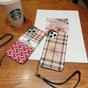Alternative view of burberry iphone12/12mini ケース おしゃれ バーバリー新作 アイフォン12pro/11/xs max カバー カップル iphone11pro max/xr 保護カバー ストラップ iphone10s/x ケース 可愛い ブランド
