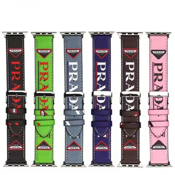アップル ウォッチ バンド プラダロゴ apple watch 革 バンド 高級 PRADA スマートウォッチ ベルト メンズ レディース apple watch 替え ベルト 腕時計 ベルト おすすめ