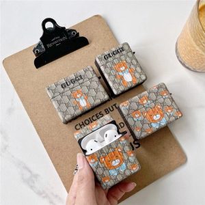 Alternative view of gucci テディベア airpodspro1/2 ケース かわいい グッチ airpods1/2カバー トランク風 エアーポッズケース ブランド カップル イヤホンケース エアポッツプロ 充電  おすすめ