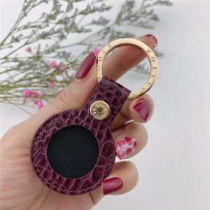 Alternative view of airtag エアタグケース ルイヴィトン クロコレザー スマートトラッカー 保護カバー 紛失防止 リング付き Airtag アクセサリー ハイ ブランド 小物 プレゼント