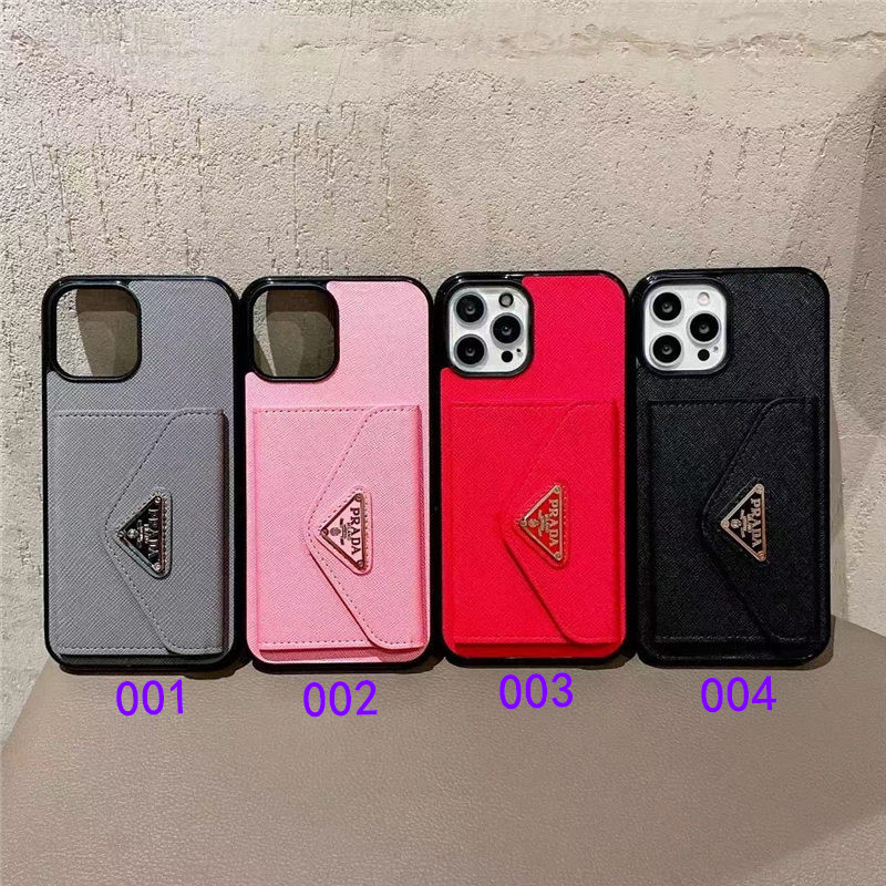 prada アイ フォン ケース12pro 手帳型じゃない カード プラダ 