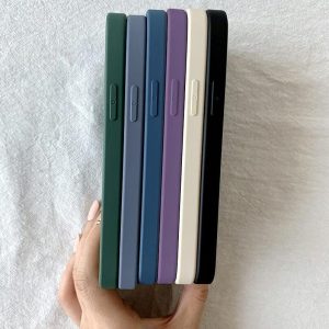 Alternative view of iphone15/15pro max ケース アップル ロゴ iphone14pro/14/13ケース くすみ カラー ペア アイフォン12/11 ハードケース 流行り