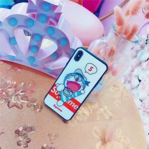 Alternative view of supreme ドラえもん iphonex/xs maxケース おもしろ iphone7/8ケース キャラクター シュプリーム iphonese 第二世代 スマホケース 可愛い