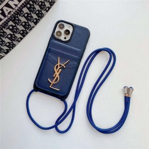Alternative view of サンローラン iphone13/13pro ケース カード入れ ysl スマホケース 斜 めがけ おしゃれ アイフォン13pro max カバー お 揃い カップル スタンド機能