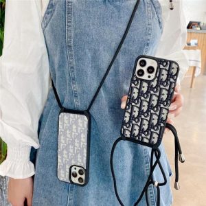 Alternative view of dior iphone15 ショルダー ケース ブランド iphone14pro/14plus カバー 紐付き iphone13 ケース 大人 可愛い スマホケース 安い 店