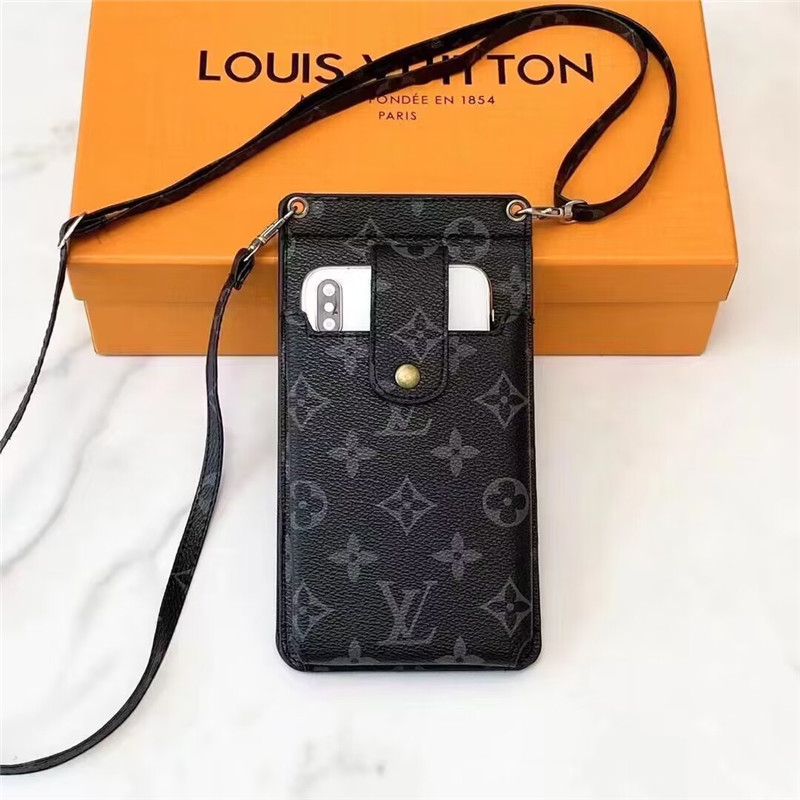 ヴィトン風 スマホショルダー ハイブランド スマホポシェット 縦型 