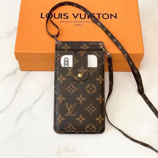 ヴィトン風 スマホショルダー ハイブランド スマホポシェット 縦型 ポーチ 財布 代わり ルイ ヴィトン ミニ バッグ 斜めがけ 小物入れ