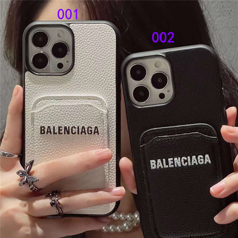 スマホケース カード 入れ バレンジアガ iphone15/15pro ケース  