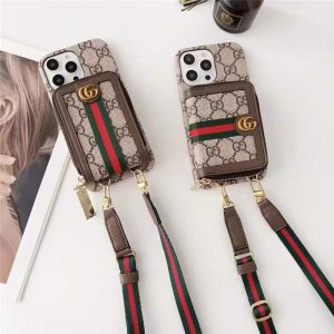 iphoneケース gucci iphone15/15proケース ショルダー ブランド 財布一体型 iphone13/12ケース グッチ iphoneケース iphoneケースハイブランド メンズ/レディース