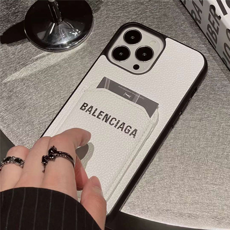 バレンシアガ iPhone 12 Pro ケース スマホケース カードケース カード収納型スマホケース BALENCIAGA(バレンシアガ) iPhone