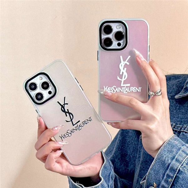 iPhone15 ケース サンローラン アイフォン 14/13 ケース おしゃれ スマホケース 可愛い ペア 大人 iphone ケース 韓国 流行り スマホ ケース シンプル