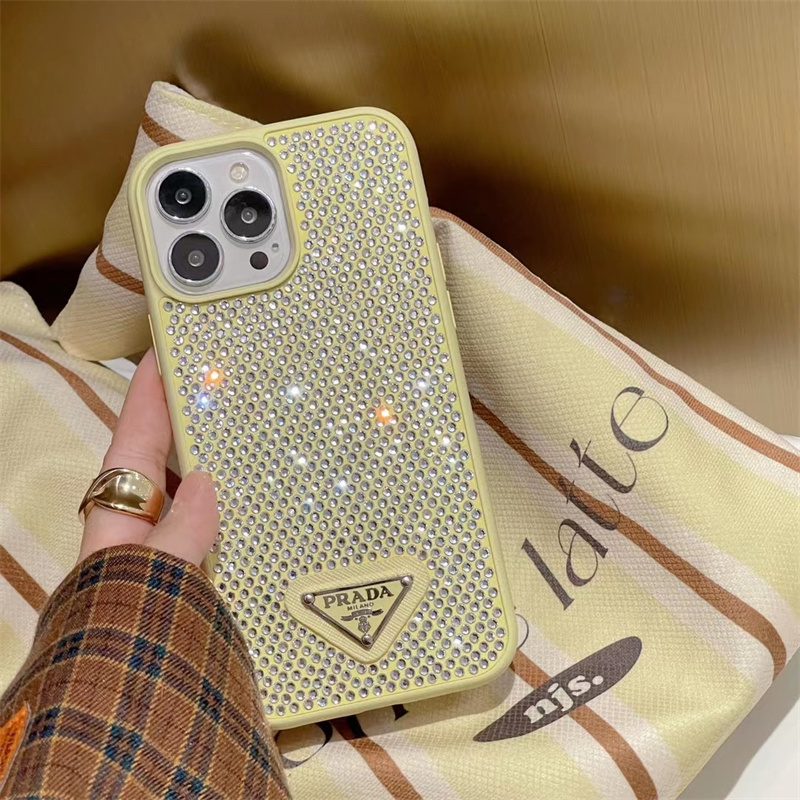 prada iPhoneケース　15pro Black Saffiano Leather Cover For Iphone 15 Pro | PRADA
