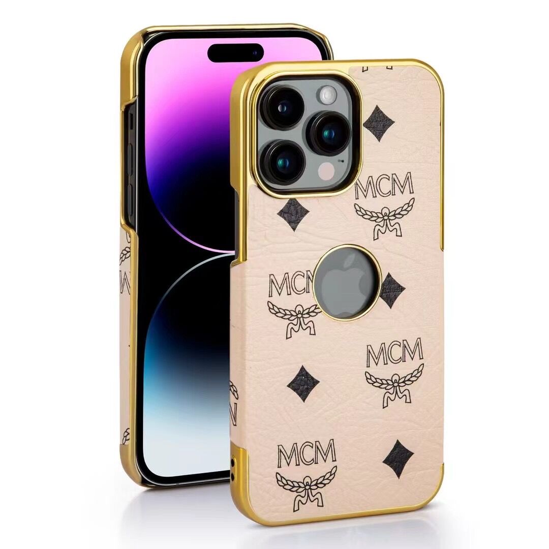 エムシーエム iphone15 ケース MCM ブランド iPhone14/13 ケース