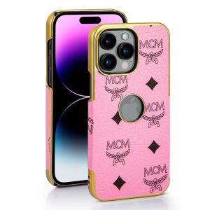 新品MCMエムシーエムiPhone13ケース　アイフォンケース mcm アイフォン13mini/14ケース ブランド 収納型 エムシーエム