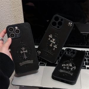 Alternative view of iphoneケース ブランド かっこういい クロムハーツ風 iphoneケース パロディ ハイブランドコピー スマホケース メンズ ペア おしゃれ