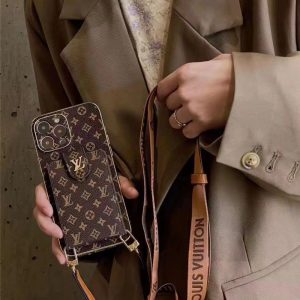 Alternative view of ルイヴィトン風 iphone17air/17proケース ショルダー iphone16/15ケース カード 収納 アイフォン カバー ブランド メンズ スマホケース 便利 おしゃれ