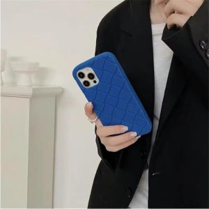 ボッテガ　iPhone15pro ケース　ネイビー ボッテガ iPhone15pro ケース ネイビー Navy blue Case for