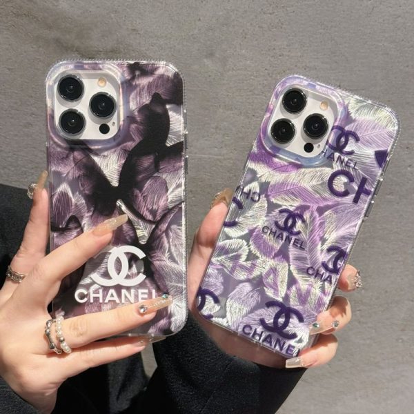 iphone16/16promax ケース フェザー iPhone15/15proケース シャネル パロディ ブランドコピースマホケース iphoneケース 大人可愛い ブランド