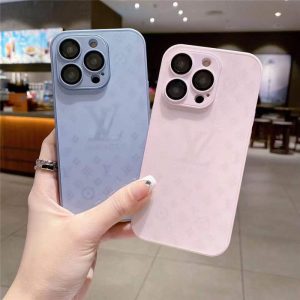 Alternative view of iphone17/16 ガラス ケース ルイヴィトン iphone17air/16plus/16pro ケース カメラ まで 保護 iphone お 揃い ケース ハイブランド スマホケース お 揃い カップル シンプル