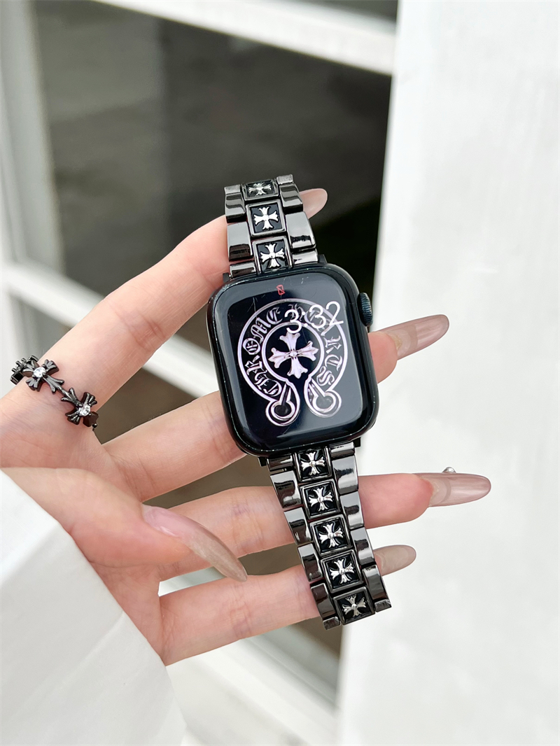 CHROME HEARTSクロムハーツAppleアップル ウォッチベルトシルバー Chrome hearts クロムハーツ Apple watchアップルウォッチ クロス