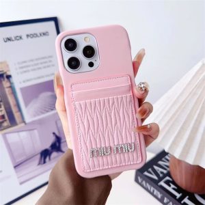 値下げしました】miumiu iPhone13Pro ケース ピンク