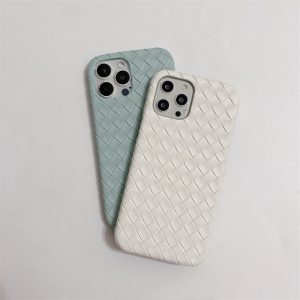 Alternative view of ボッテガ風 iphone16/15ケース スマホケース ハイブランド iphoneケース 編み風 iphone14/13ケース シンプル スマホケース レザー おしゃれ