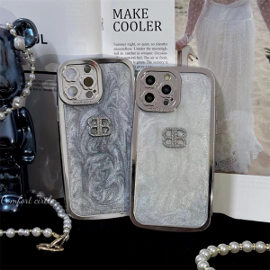 Alternative view of iphone16ケース キラキラ ラインストーン iphone16pro/16promaxケース バレンシアガ アイフォン15/14 ケース ハイブランド スマホケース 大人可愛い 女性 人気