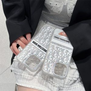 Alternative view of ディオール iphoneケース パロディ iphone16pro/16promaxケース キラキラ ブランド dior 風 スマホケース iphone15/15promax ケース ハイブランド iphoneケース 人気 女子