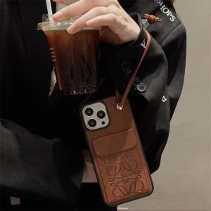 iphone16/16proケース ハイブランド iphoneケース ロエベ風