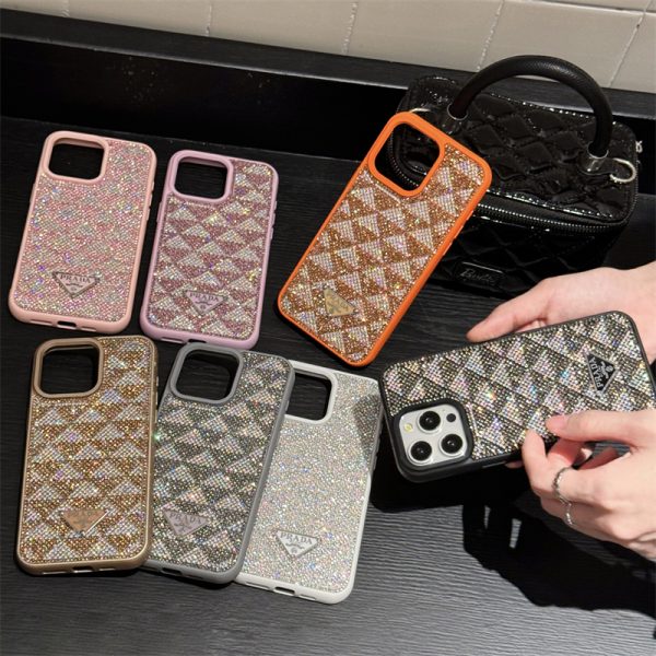 プラダ iphone16 ケース iphone16pro/16promax ケース キラキラ iphone ケース 人気 ブランド 女性 アイホン 15 ケース かわいい 携帯ケース ハイブランド パロディ