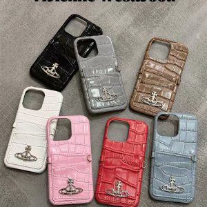 Alternative view of iphoneケース ショルダー ブランド iPhone16/16pro iphone16promax ケース レザー ヴィヴィアン 風 iphone15/14 ケース スマホケース カード 入れ 背面 iphoneケース ブランド パロディ 激安