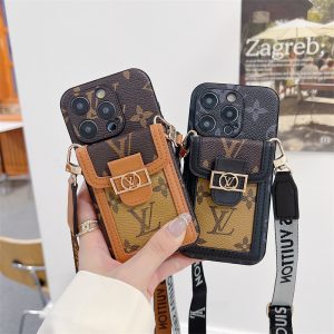 Alternative view of スマホケース 斜 めがけ iphone17/17pro ヴィトン 風 iphone16/15 ケース iphone15pro ケース カード 収納 iphone ケース ショルダー ブランド アイホンケース ハイブランド