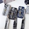 iphone16 ケース ショルダー ハイブランド dior 風 スマホケース iphone16pro/16promax ケース カード 収納 iphone15/15pro ケース 刺繍 ディオール iphone14/13 ケース パロディ レディース 人気