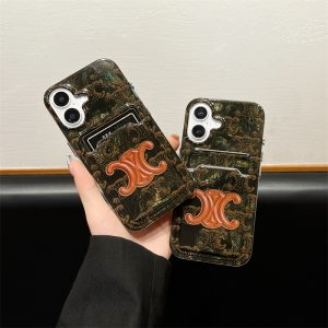 Alternative view of セリーヌ iphone16promax ケース iphone16/15 ケース カード 収納 ブランド iphone16pro ケース celine スマホケース ブランド おしゃれ iphone14/13ケース 高級ブランド