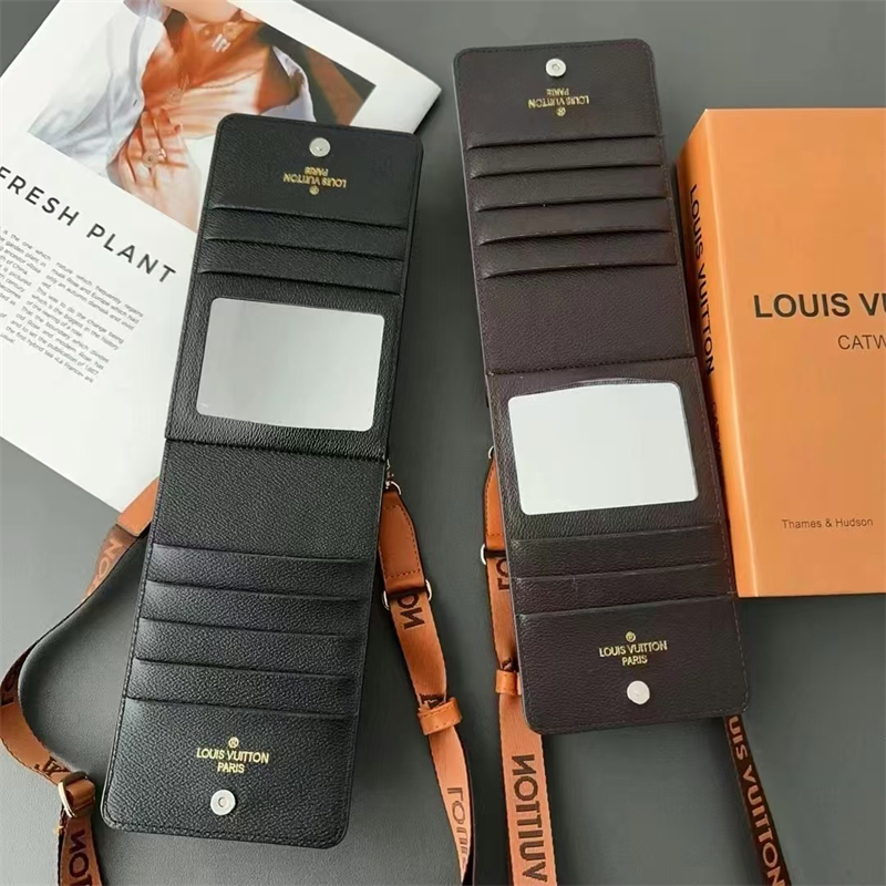 ルイヴィトン風 スマホ ショルダー カード ケース ブランド 携帯 