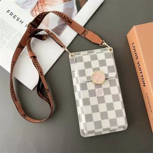 ルイヴィトン風 スマホ ショルダー カード ケース ブランド 携帯