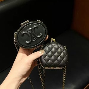 新品　シャネル ミラー付きミニポーチ イヤホンケース ピンク 微信图片_202411251041484-