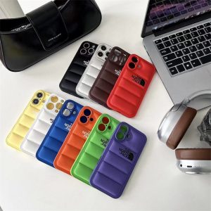 Alternative view of ダウン ジャケット 風 iphone16 ケース ザ ノースフェイス iphone16pro/16plusケース iphone15/14 ケース ペア 大人 ブランド スマホケース ノース フェイス ダウン iphone ケース 冬