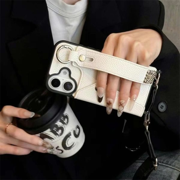 ロエベ スマホケース ショルダー iphone16/16pro ケース ショルダー ブランド iphone16promax カード 収納 ケース スマホバンド 付き ケース スマホ ショルダー ママ 人気