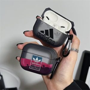 Alternative view of airpods ケース adidas airpods ケース 半 透明 airpods pro ケース アディダス airpods pro クリア ケース エアー ポッズ プロ ケース ブランド airpods ケース おしゃれ