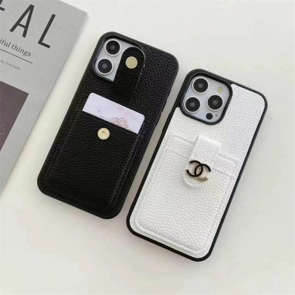 シャネル iphone16 ケース iphone16pro/16promax ケース レザー ブランド iphone15/14 ケース お 揃い カップル カード ポケット 付き スマホケース iphone15pro ケース 背面 収納 ブランド ライチ レザー