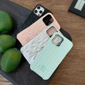 Alternative view of ミュウ ミュウ iphone17/16 ケース スマホケース ブランド レザー iphone17pro/16promax ケース miumiu 風 iphone15/15pro ケース 高級 ブランド iphone14/13/12 ケース 人気 ブランド 女子