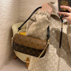 Alternative view of ルイ ヴィトン アイビー ショルダー バッグ チェーン ウォレット チェーン 小脇 に 抱える バッグ スマホ ショルダー 人気 ブランド ハンドバッグ ハイ ブランド