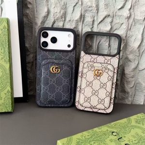 Alternative view of グッチ 風 iphone17 ケース アイフォン air ケース gg キャンバス iphone17air/17pro ケース スマホケース カード 収納 iphone16/16plus ケース 大人 可愛い ハイブランド 携帯 カバー お 揃い ブランド